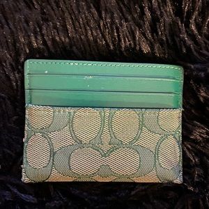 Coach card holder